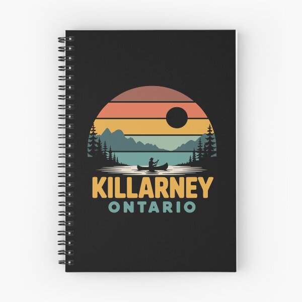Item preview, Killarney Ontario - Retro Canoe Lake Landscape Killarney Ontario designed and sold by JessArty ⭐⭐⭐⭐⭐.