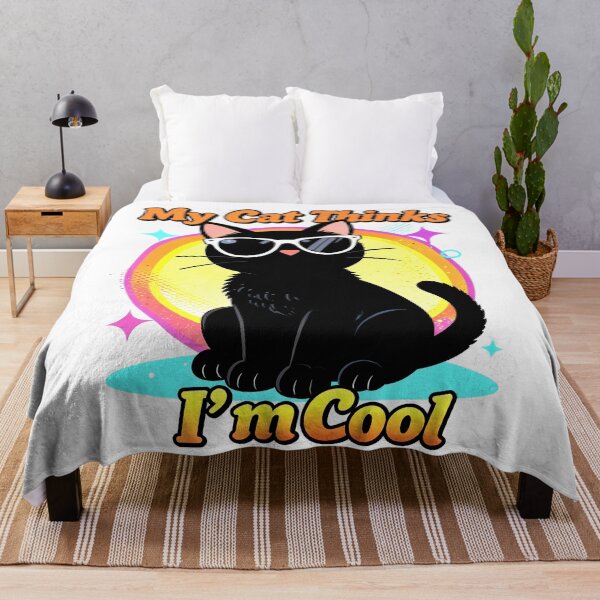 Item preview, My Cat Thinks I'm Cool Funny Cat Lover Design designed and sold by DetalleXL.