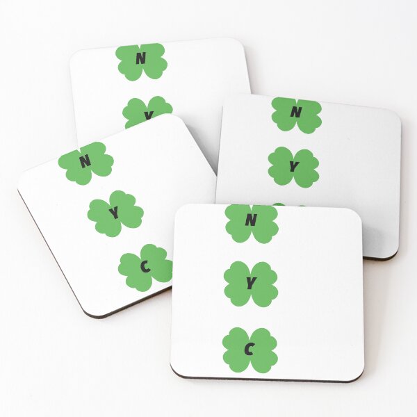 Item preview, Nyc black St patricks day 4 leaf clover v2 designed and sold by Mozart3.