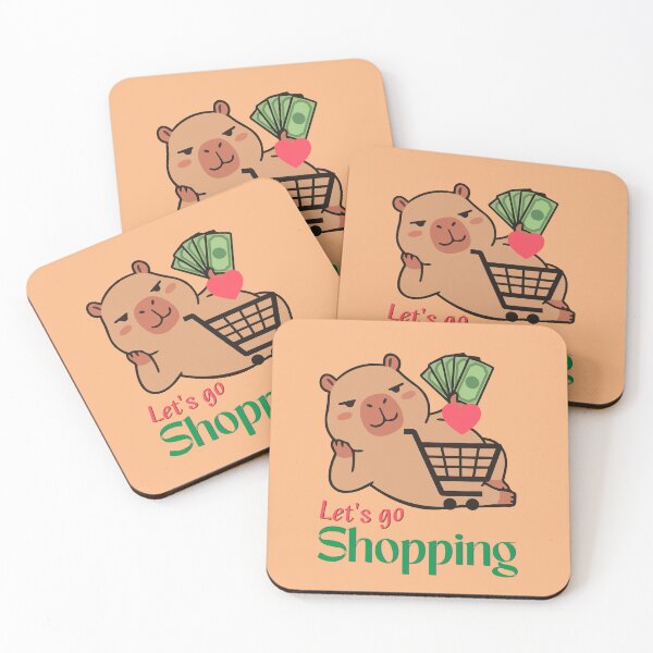 Item preview, Let's Go Shopping Capybara - Funny Money & Shopping Addict Art designed and sold by Nubesss.