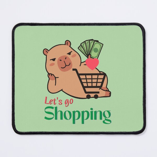 Item preview, Let's Go Shopping Capybara - Funny Money & Shopping Addict Art designed and sold by Nubesss.
