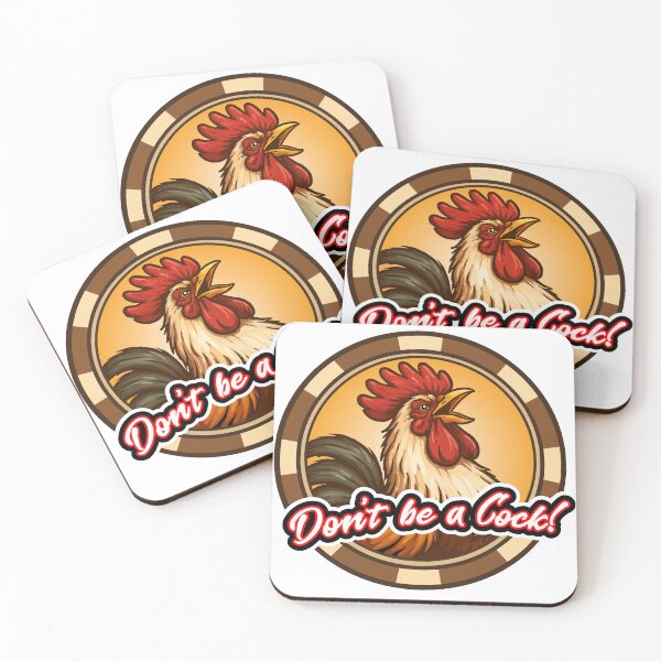 Item preview, Don't Be a Cock! Poker Chip designed and sold by SquishyKitkat.