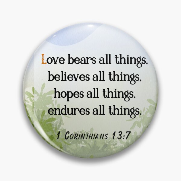 Item preview, Bible Verse : 1 Cor. 13:7 designed and sold by Tinta .co.