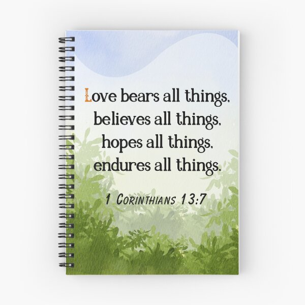 Item preview, Bible Verse : 1 Cor. 13:7 designed and sold by Tinta .co.