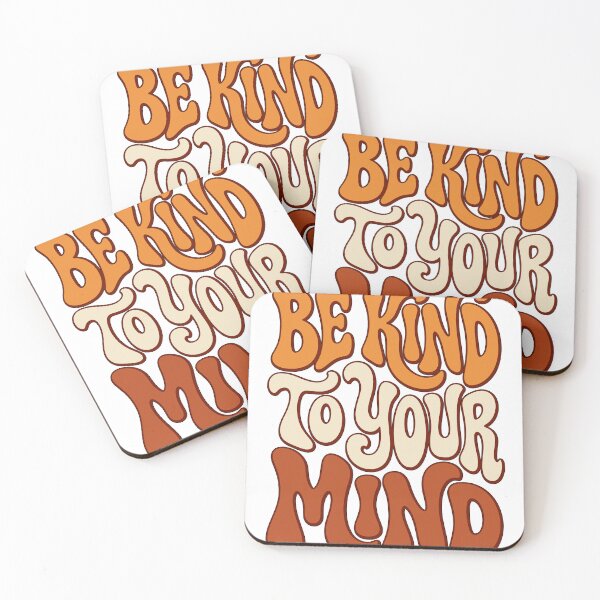 Item preview, Retro Groovy Be Kind To Your Mind Quote designed and sold by GrafTeesLab.