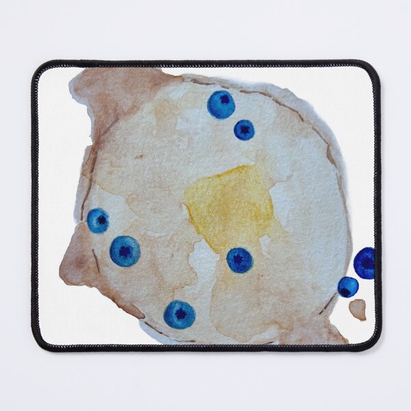 Item preview, Fluffy Blueberry Pancake Stack Breakfast Art designed and sold by madebylivvs.