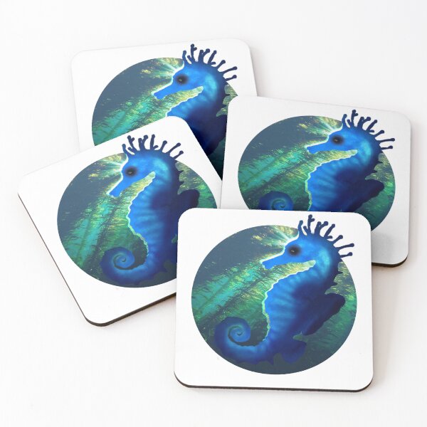 Item preview, Blue Seahorse designed and sold by The Misfit Print Guild.