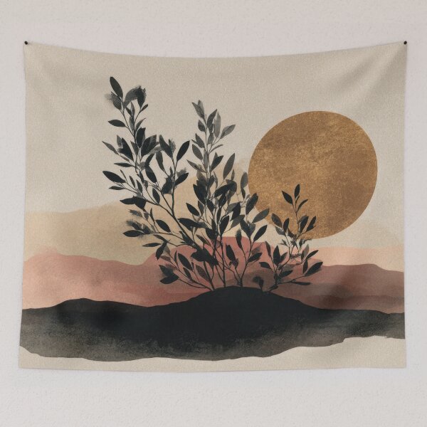Item preview, Sunset over plants in desert scene designed and sold by anytka.