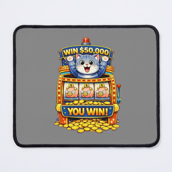 Item preview, Jackpot Win Funny Cat Slot Machine Meme Creator Life Victory Side Hustle Success Humor designed and sold by Mindworx21.
