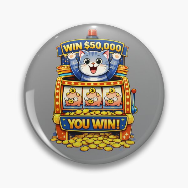 Item preview, Jackpot Win Funny Cat Slot Machine Meme Creator Life Victory Side Hustle Success Humor designed and sold by Mindworx21.