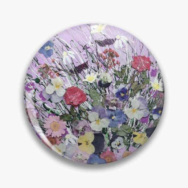 Item preview, Sweet Violet contemporary abstract flowers designed and sold by ElisaTruemanArt.