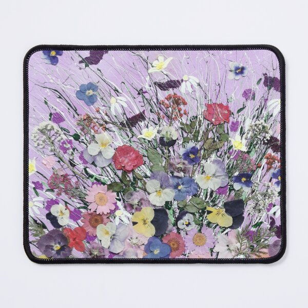 Item preview, Sweet Violet contemporary abstract flowers designed and sold by ElisaTruemanArt.