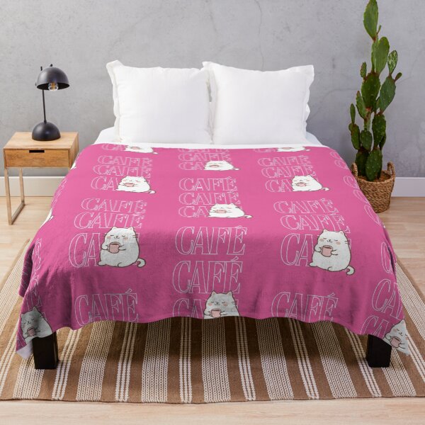 Item preview, Cafe Cat Pink designed and sold by SilverOutlining.