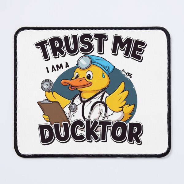 Item preview, Trust Me, I Am a Ducktor – Funny Medical Cartoon Illustration designed and sold by sanorastyle.