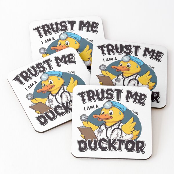 Item preview, Trust Me, I Am a Ducktor – Funny Medical Cartoon Illustration designed and sold by sanorastyle.