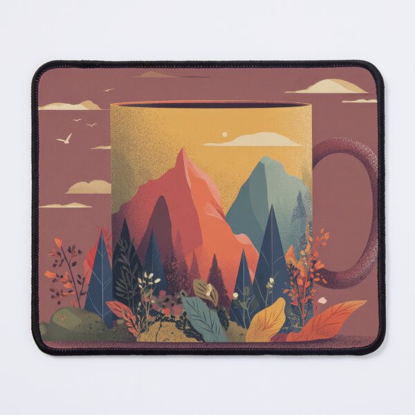 Item preview, Mountain landscape on a mug designed and sold by anytka.