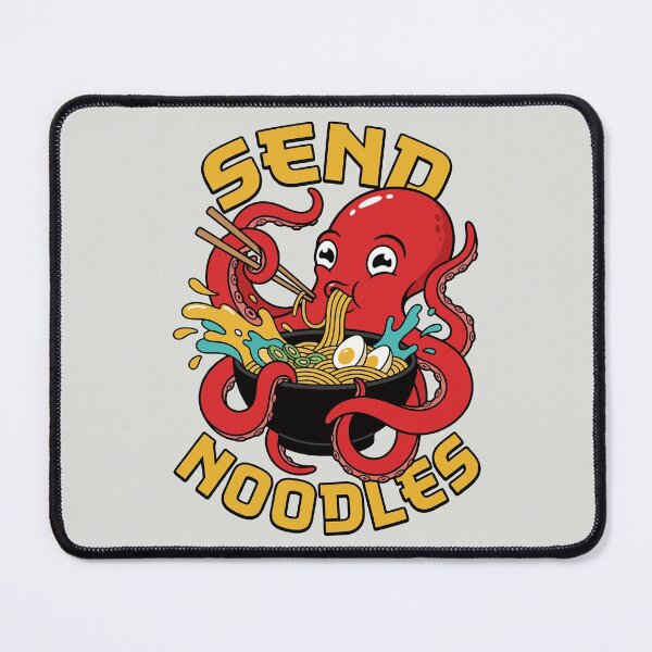 Item preview, Send Noodles - Funny Ramen Octopus designed and sold by DigitalGlade.