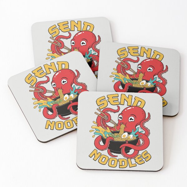 Item preview, Send Noodles - Funny Ramen Octopus designed and sold by DigitalGlade.