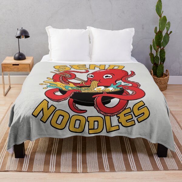 Item preview, Send Noodles - Funny Ramen Octopus designed and sold by DigitalGlade.