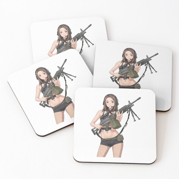 Item preview, Machine Gun Girl designed and sold by RAWLIFEGRAPHIC.