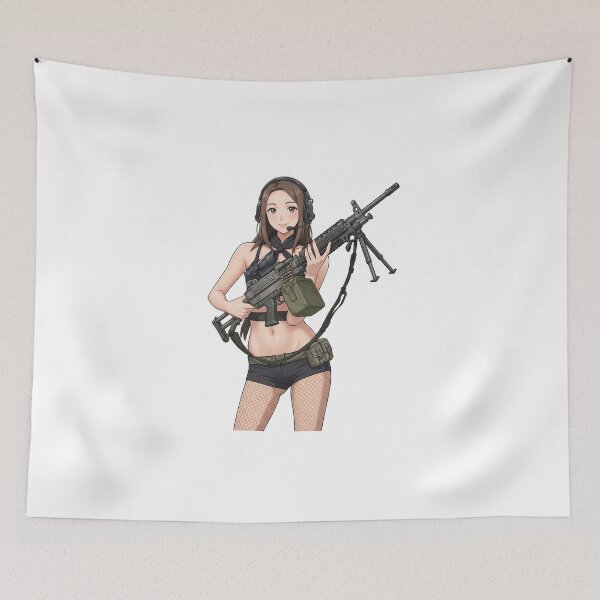 Item preview, Machine Gun Girl designed and sold by RAWLIFEGRAPHIC.