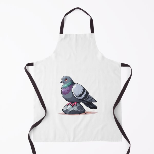 Item preview, A colorful cartoon pigeon perched on a rock, showcasing vibrant feathers and a playful expression. designed and sold by cave-canvas.