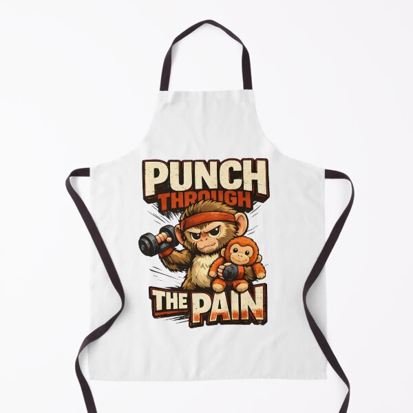 Item preview, Punch Through The Pain Gym Monkey designed and sold by LunaMagicStudio.