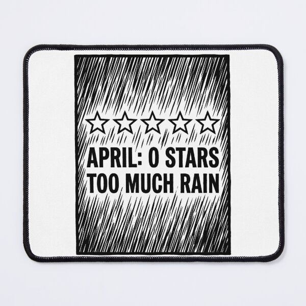Item preview, Funny April Zero Stars Too Much Rain designed and sold by GrafTeesLab.