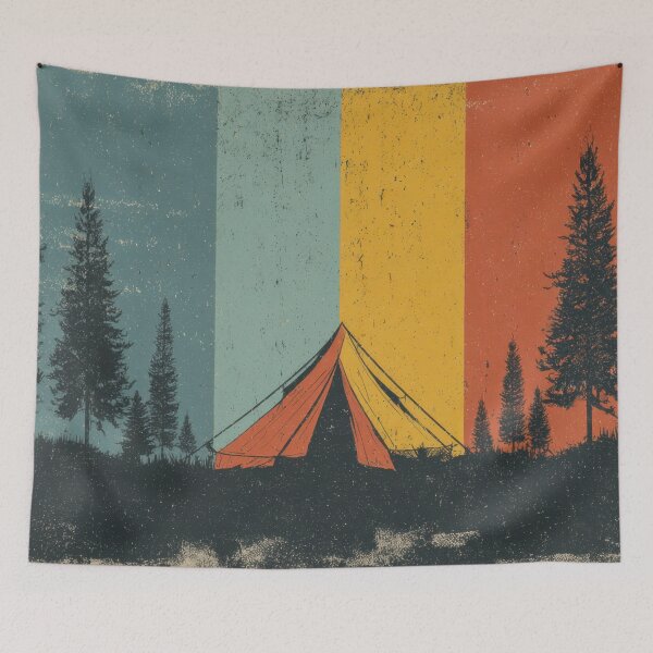 Item preview, Camping under a colorful sky designed and sold by anytka.