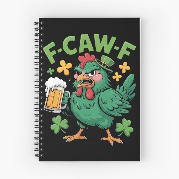 Item preview,  F-Caw-F Squawking Green Rooster Mini Leprechaun Hat Beer Shamrock St. Patrick's Day Funny Tee designed and sold by DarylWelsh2024.