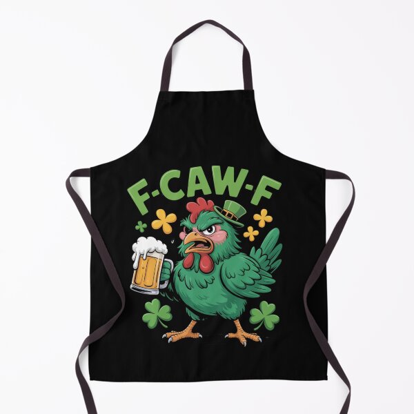 Item preview,  F-Caw-F Squawking Green Rooster Mini Leprechaun Hat Beer Shamrock St. Patrick's Day Funny Tee designed and sold by DarylWelsh2024.