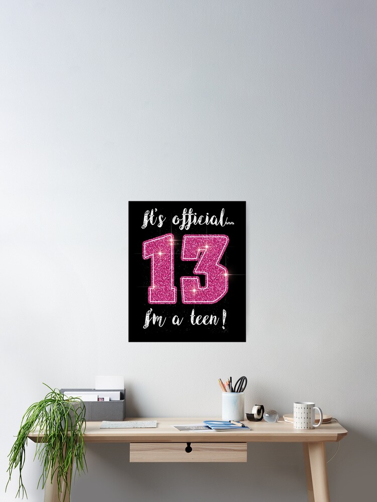 Funny 13th Birthday Gift Shirt- Funny Cool Art Tee For Girls