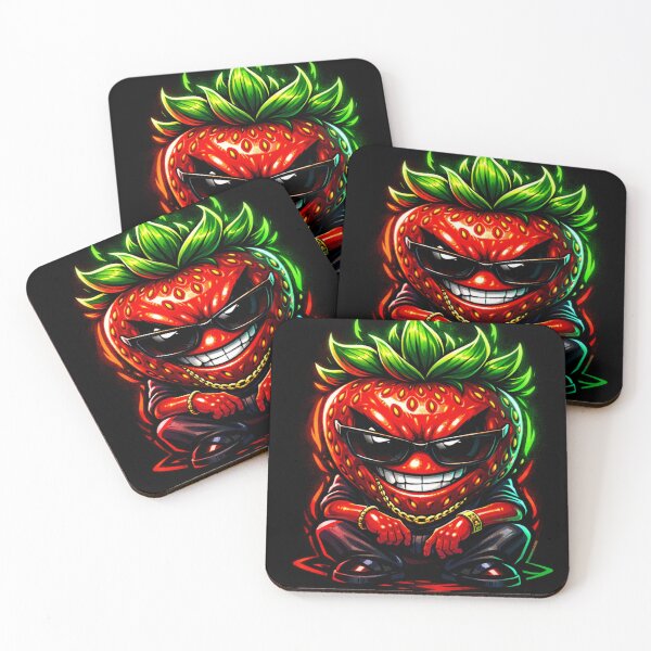 Item preview, Bad Strawberry Gangster Cartoon Character designed and sold by novyron.