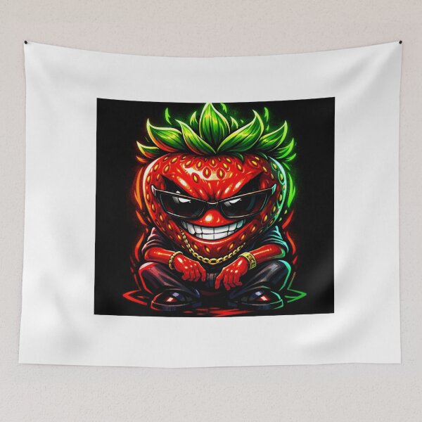 Item preview, Bad Strawberry Gangster Cartoon Character designed and sold by novyron.