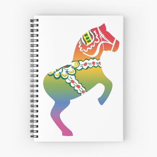 Item preview, Radiant Pride: The Rearing Rainbow Dalahäst designed and sold by knappidesign.