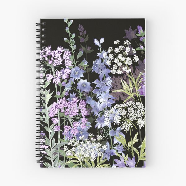 Item preview, Midnight Botanical Wildflower Garden Meadow designed and sold by Fiona Calder Designs.