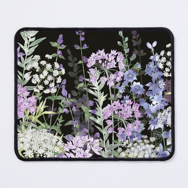 Item preview, Midnight Botanical Wildflower Garden Meadow designed and sold by Fiona Calder Designs.