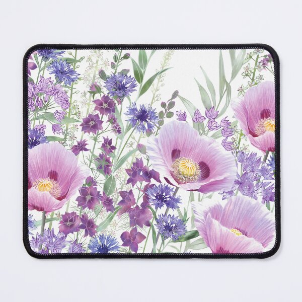 Item preview, Pink Poppy Botanical Flower Garden Meadow designed and sold by Fiona Calder Designs.