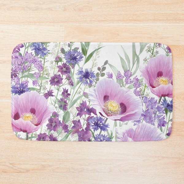 Item preview, Pink Poppy Botanical Flower Garden Meadow designed and sold by Fiona Calder Designs.