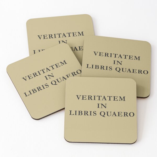 Item preview, Veritatem in Libris Quaero Latin Dark Academia Literary Design designed and sold by semenol.