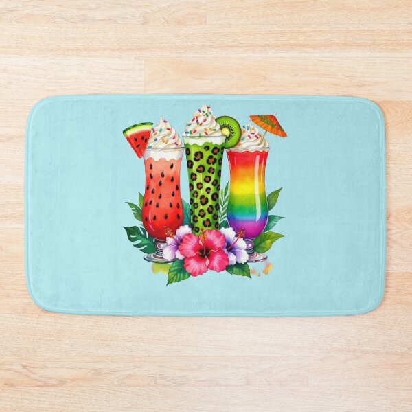 Item preview, Vibrant Summer Drinks with Cheetah Print and Fruit designed and sold by Faelightstudio.