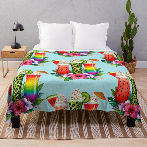Item preview, Vibrant Summer Drinks with Cheetah Print and Fruit designed and sold by Faelightstudio.