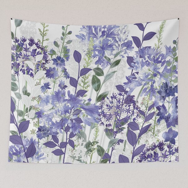 Item preview, Agapanthus and Allium Blue Flower Meadow Garden designed and sold by Fiona Calder Designs.