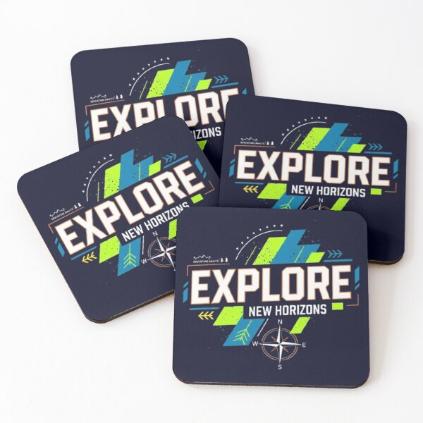 Item preview, “Explore New Horizons – Adventure Awaits Typography” designed and sold by Dogandesighn.