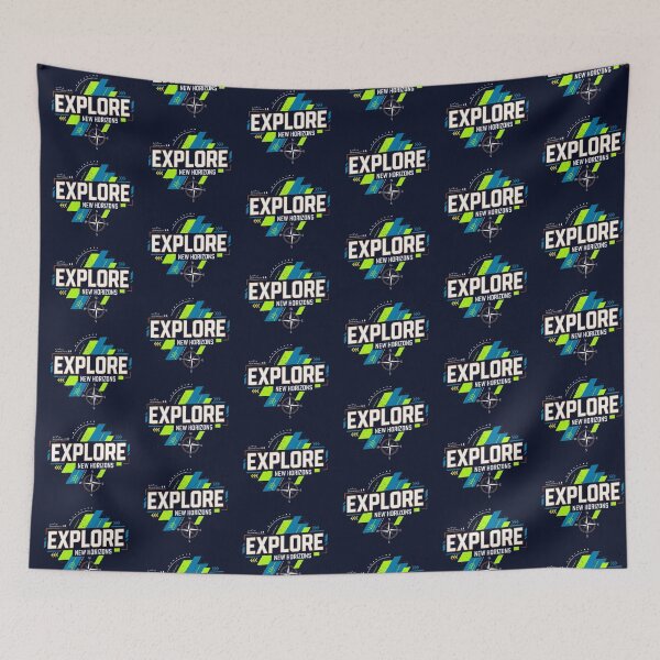 Item preview, “Explore New Horizons – Adventure Awaits Typography” designed and sold by Dogandesighn.