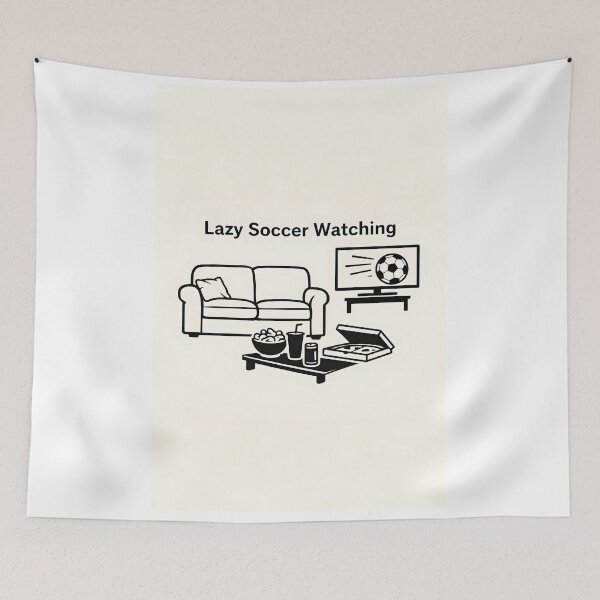 Item preview, My Summer Body Is Mostly Snacks and World Cup – Funny Football Fan Couch T-Shirt designed and sold by WhisperFrame.