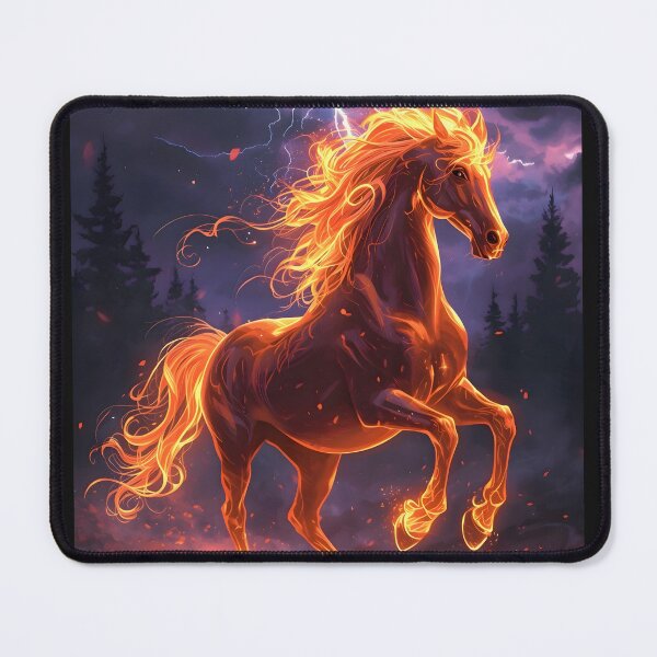 Item preview, The Fire Horse — Epic Fantasy Art designed and sold by PolarisQuill.