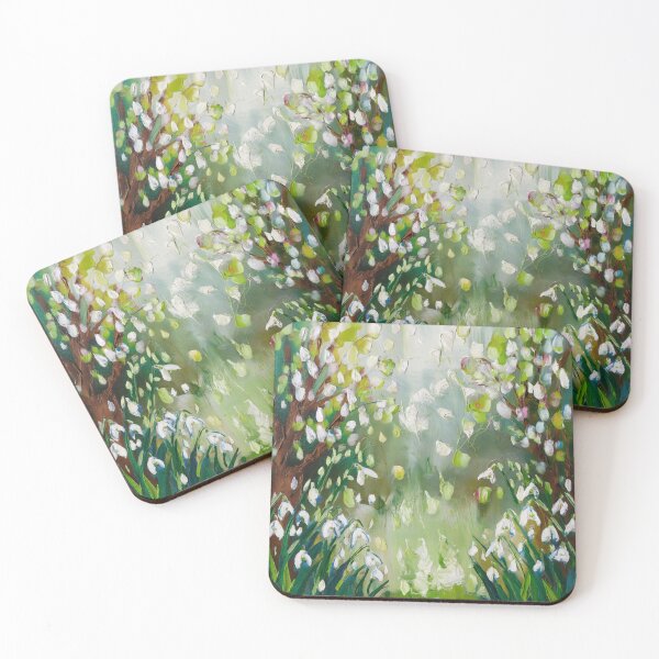Item preview, Waltz of the snowdrops,oil paint. designed and sold by elegantpaterns.