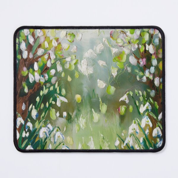 Item preview, Waltz of the snowdrops,oil paint. designed and sold by elegantpaterns.