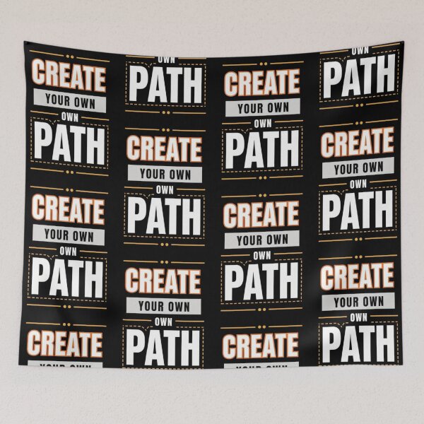 Item preview, Create Your Own Path – Motivational Typography Design designed and sold by Dogandesighn.
